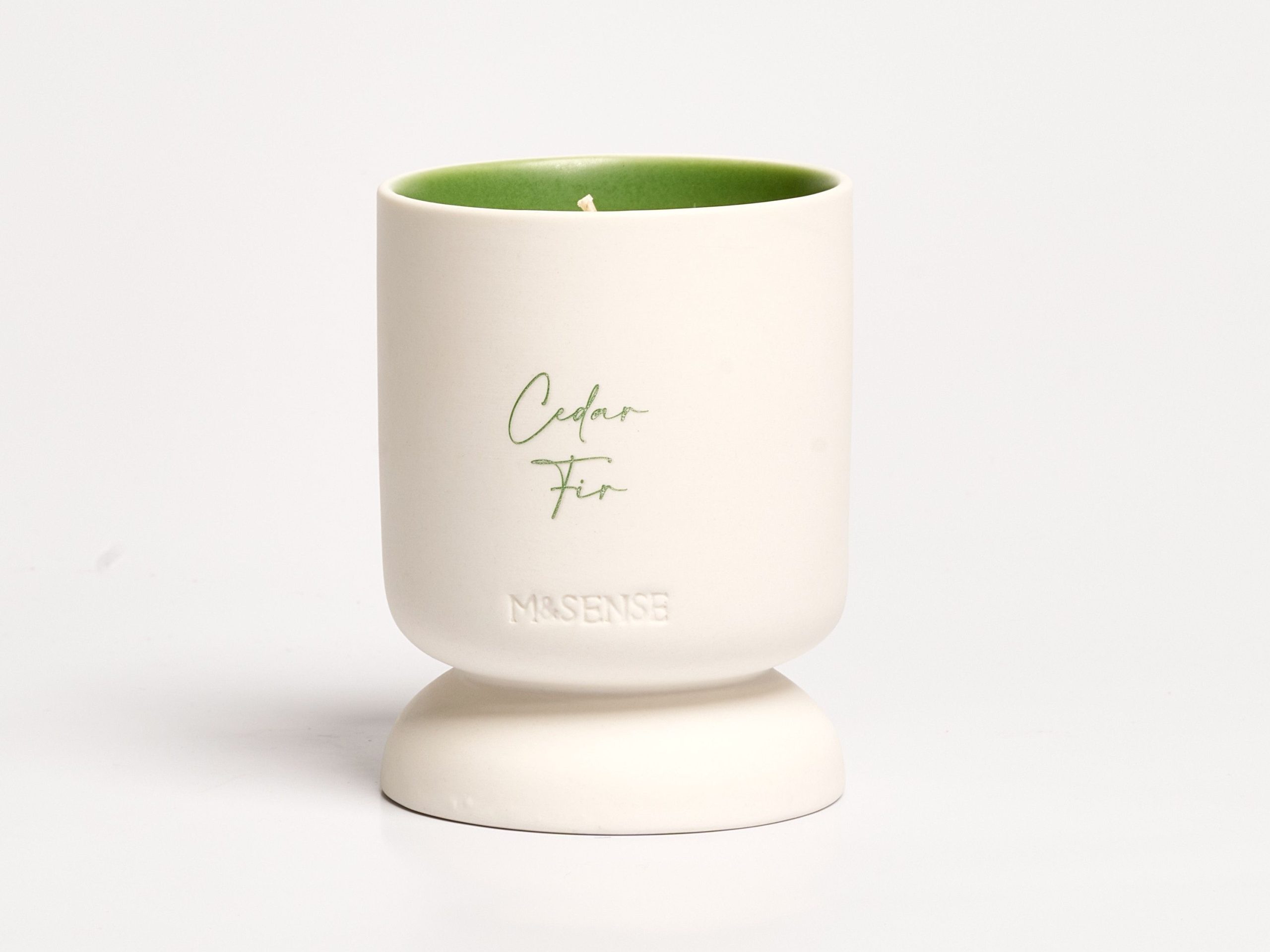 SIMPLE WHITE CERAMIC SCENTED CANDLE