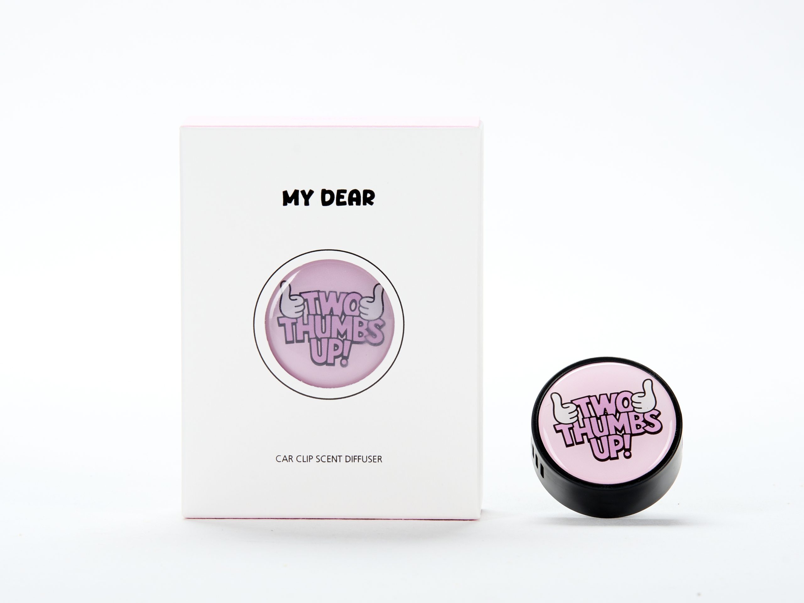 M&SENSE CIRCULAR PRINTED CAR CLIP SCENT DIFFUSER